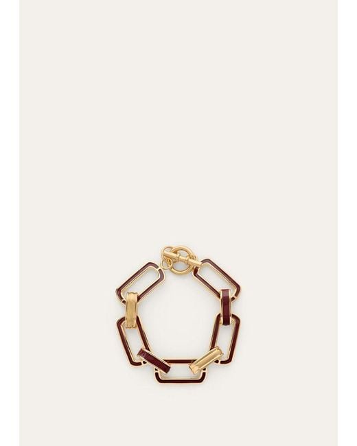 Loro Piana Metallic Link Chain Bracelet