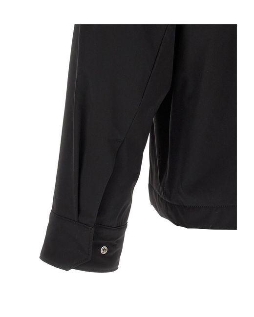 Herno Black Windproof Overshirt Jacket for men