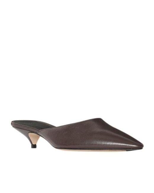 The Row Brown Liisa Kitten Mule