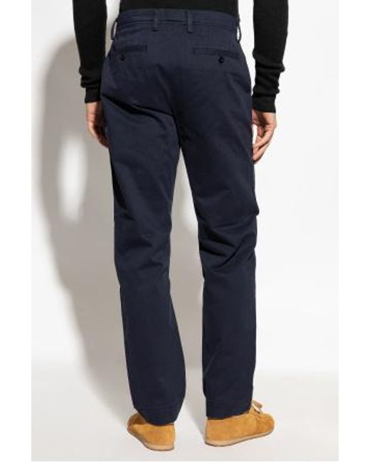 Officine Generale Blue Officine Générale Straight-Leg Chino Pants for men