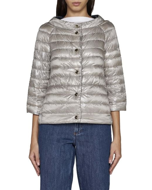 Herno Blue Reversible Padded Jacket