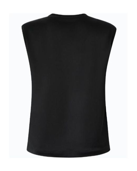 Pinko Black Sleeveless Satin Blouse