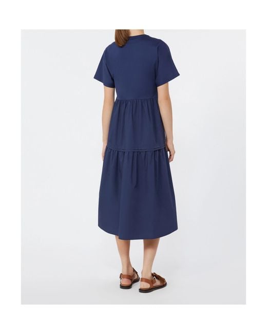 Weekend by Maxmara Blue Capsula Jersey Flounce Midi Dress