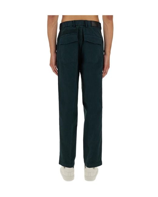 Helmut Lang Blue Cargo Zoot Pants for men