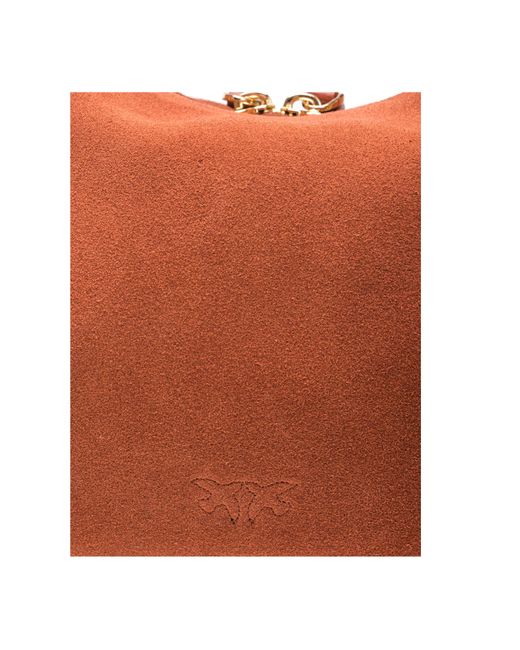 Pinko Orange Top Handle Shoulder Bag
