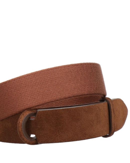 Orciani White Adjustable Belt for men