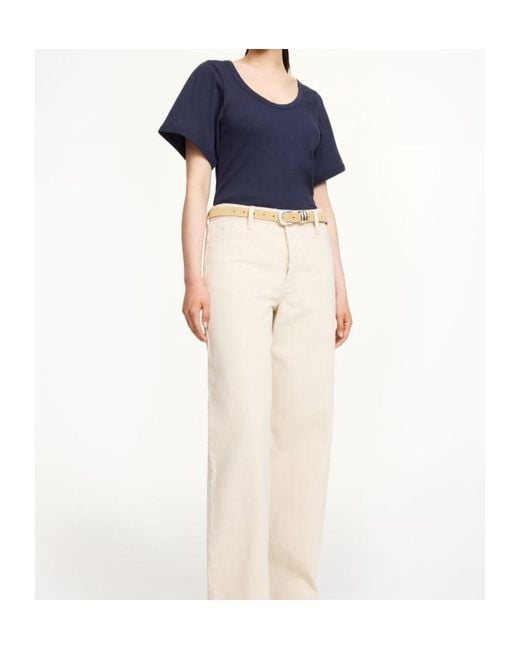 By Malene Birger Blue Lunai Round-Neck T-Shirt