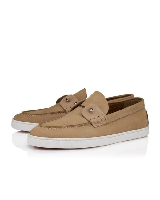 Christian Louboutin Brown Chambeliboat Slip-On Loafers for men
