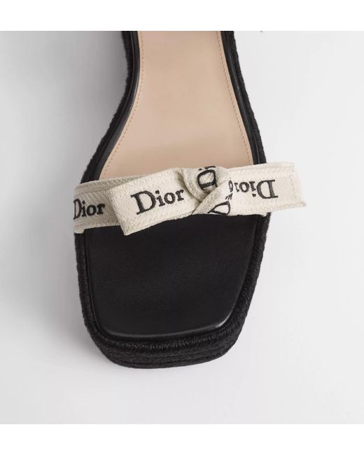 Dior Black J'A Wedge Slide With Straps