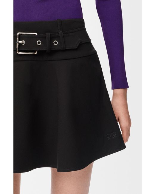 Loewe Black Mini Skirt