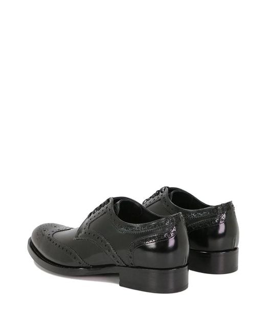 Dolce & Gabbana Black Logo Details Business Casual Shoes for men