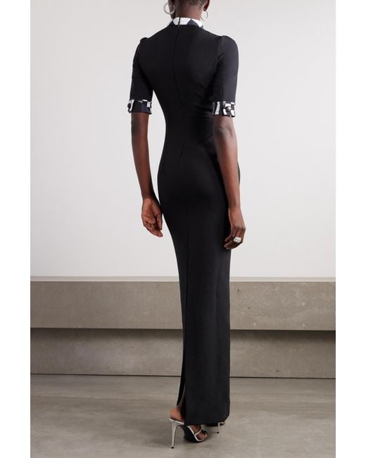 Emilio Pucci Black Short-Sleeved Dress