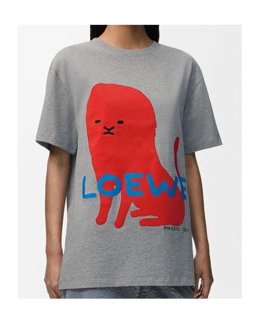 Loewe Gray Regular Fit T-Shirt