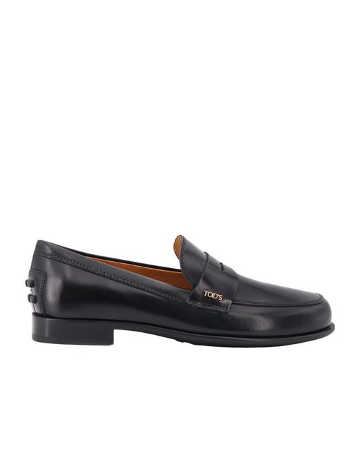 Tod's Brown Penny Loafers Flat Shoes