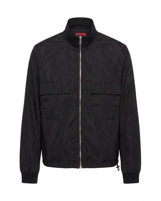 Gucci Black Logo Baseball Coat for men