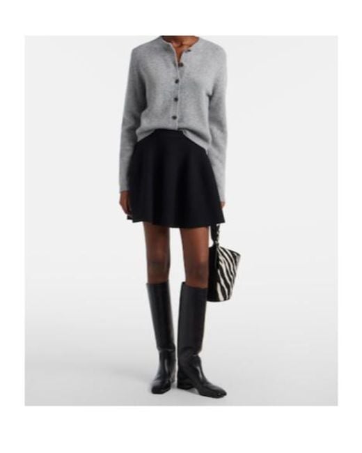 Lisa Yang Black Wren Cashmere Miniskirt