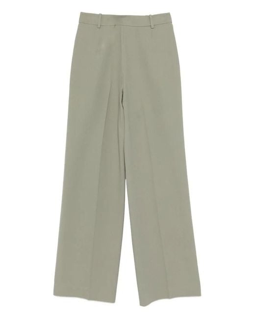 Ermanno Scervino Green Button-Fastening Trousers