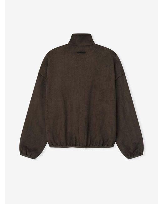 Fear Of God Brown Essentials Logo-Embroidered Jacket for men