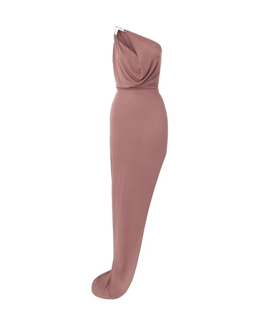 Rick Owens Multicolor One Shoulder Dress