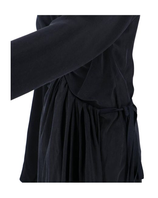Maison Margiela Black Knot Detail Shirt Dress