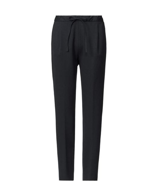 Fabiana Filippi Black Drawstring Casual Pants