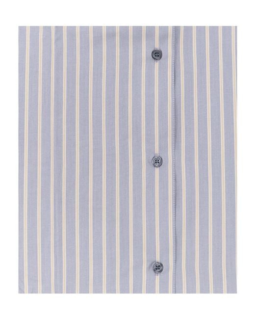Soeur Gray Striped Long-Sleeve Shirt