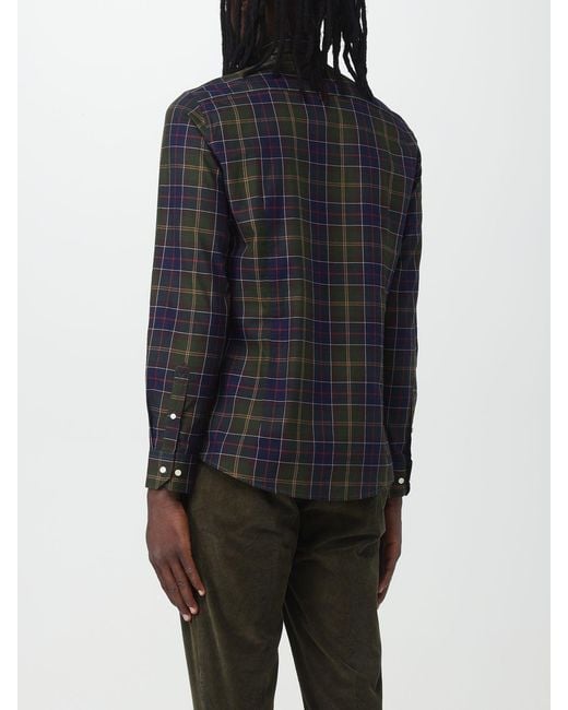 Barbour Black Wetheram Check Shirt for men