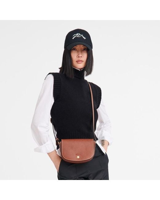 Longchamp Brown Épure Leather Crossbody Bag