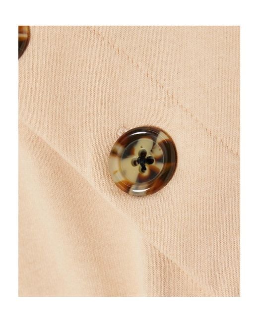 A.W.A.K.E. MODE Natural Button-Embellished Organic Cotton-Jersey Maxi Skirt