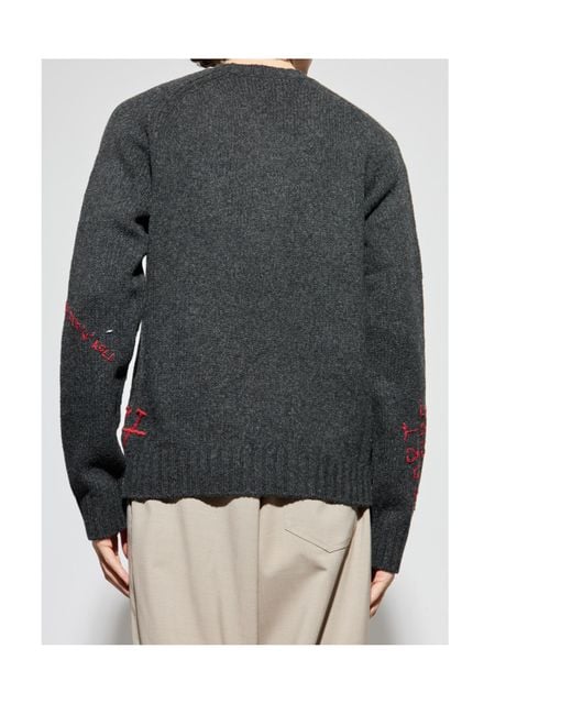 Zadig & Voltaire Gray Round-Neck Knitwear for men
