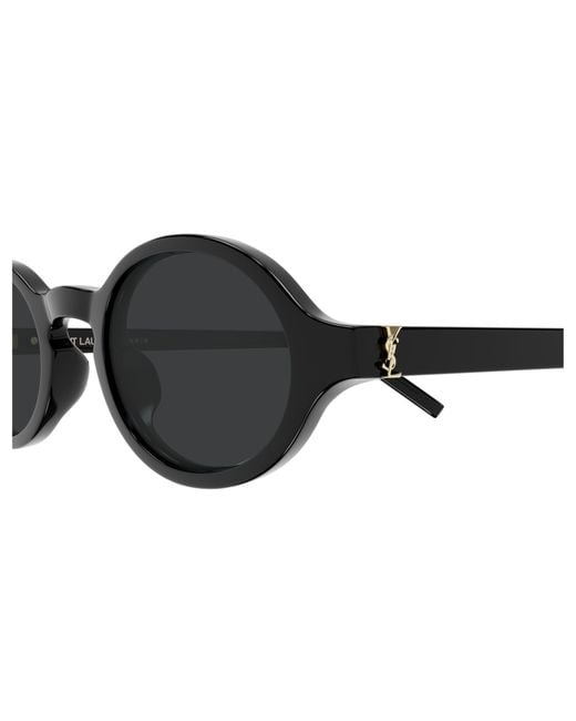 Saint Laurent Black Eyewear Oval Frame Sunglasses for men
