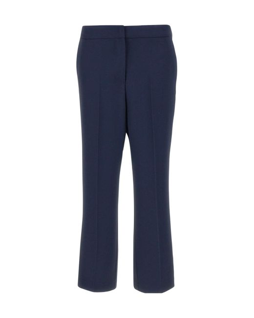 Kaos Blue Tailored Straight-Leg Trousers