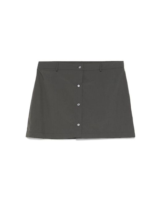 Paloma Wool Gray Button Skirt