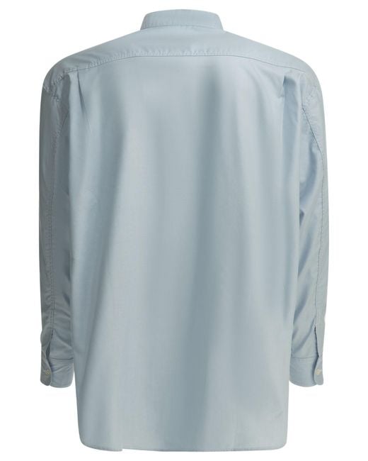 Comme des Garçons Blue Casual Shirt With Patch Pockets for men