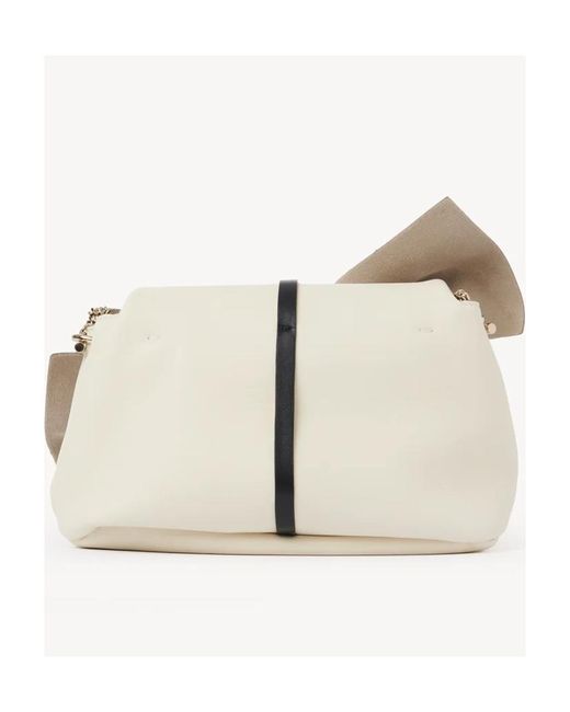 Chloé Natural Lacey Small Chain Satchel Bag