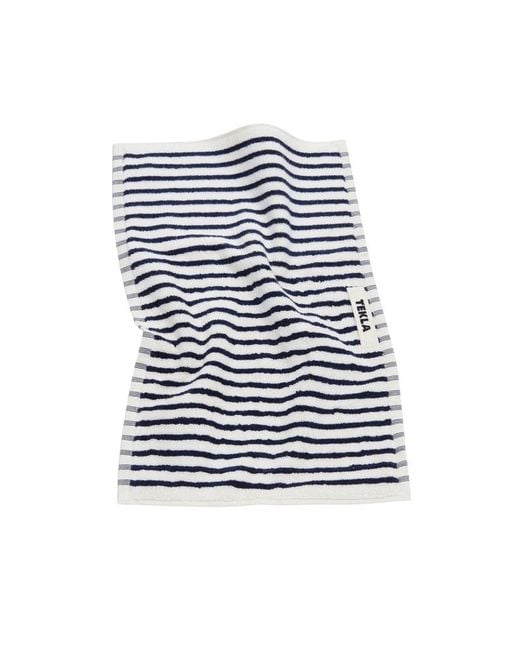 Tekla Blue Striped Towel