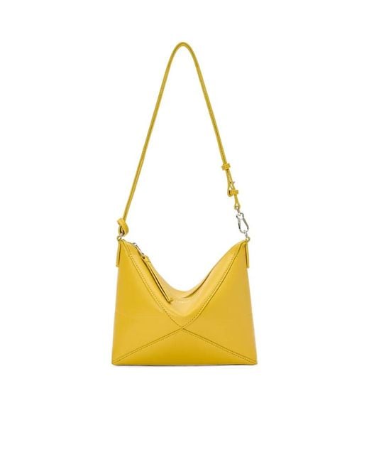 Loewe Yellow Puzzle Fold Pouch