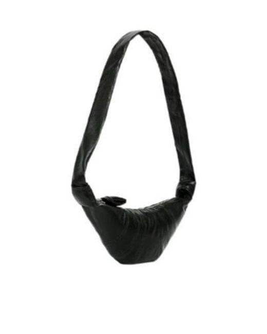 Lemaire Black Small Croissant Zipped Shoulder Bag for men