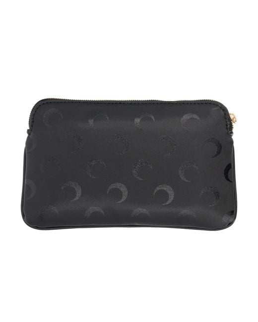 MARINE SERRE White Moon Print Rectangular Pouch