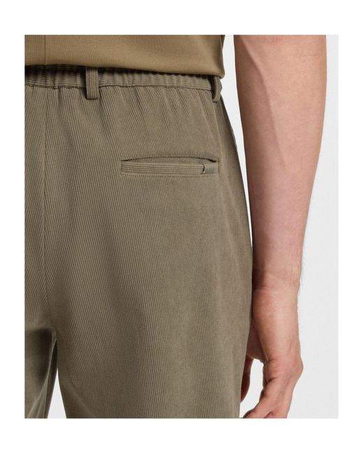 Boss Gray Corduroy Trousers for men