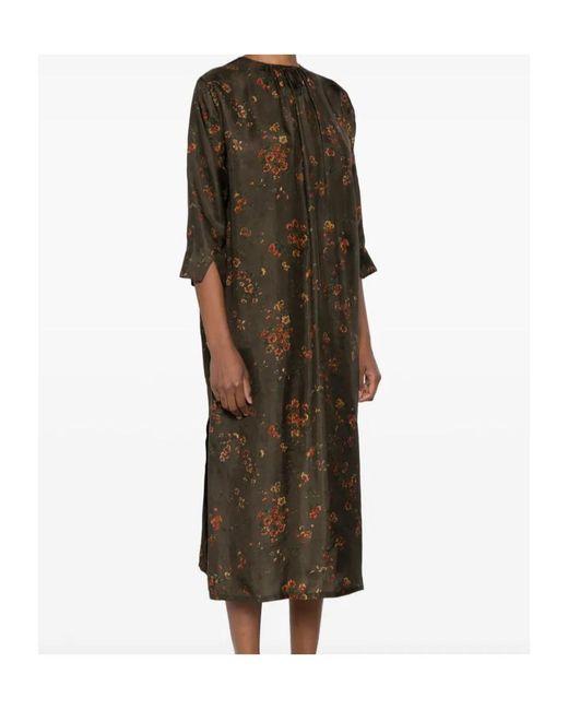 Uma Wang Green Round Neck Dress