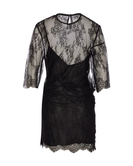 Liu Jo Black Laced Mini Dress
