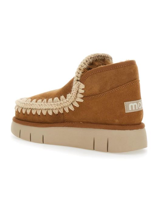 Mou Brown Eskimo Bounce Boots