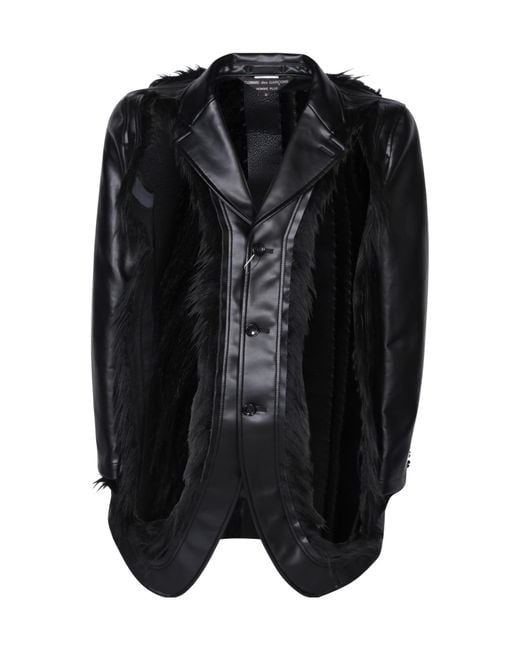 Comme des Garçons Black Long-Sleeved Casual Jacket for men