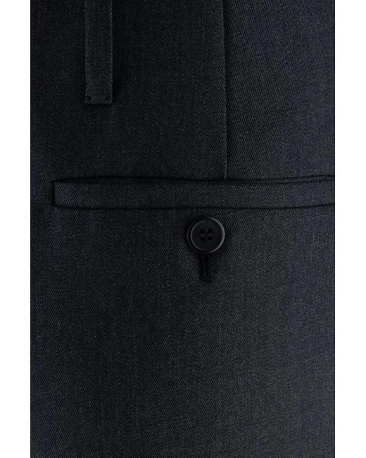 Prada Blue Belt-Loop Casual Pants