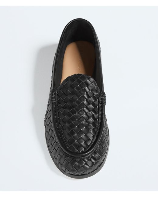 Bottega Veneta Black Silenzio Loafers for men