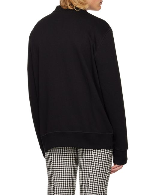 McQueen Black Logo Printed Crewneck Sweatshirt for men