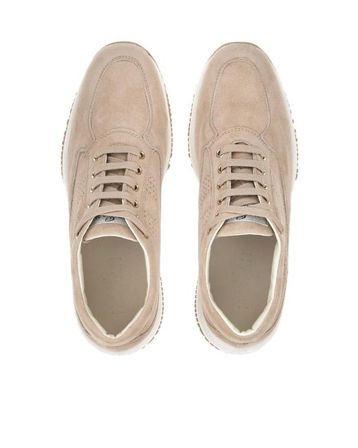 Hogan Natural Interactive Lace-Up Sneakers