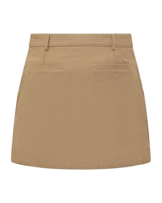 Casablanca Natural Pocket Mini Skirt