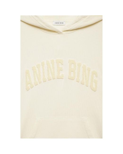 Anine Bing Natural Crew Neck Sweatshirt